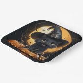 Assiettes en carton  Série 1  Black Cat 02 ペーパープレート (傾斜あり)