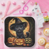 Assiettes en carton  Série 1  Black Cat 03 ペーパープレート (パーティー)