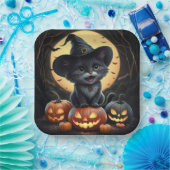 Assiettes en carton  Série 1  Black Cat 05 ペーパープレート (パーティー)