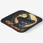 Assiettes en carton  Série 1  Black Cat 05 ペーパープレート (傾斜あり)