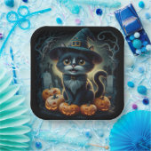 Assiettes en carton  Série 1  Black Cat 07 ペーパープレート (パーティー)