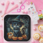 Assiettes en carton  Série 1  Black Cat 07 ペーパープレート (パーティー)