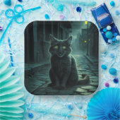 Assiettes en carton Série 1 Black Cat 09 ペーパープレート (パーティー)