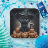 Assiettes en carton  Série 1  Black Cat 10 ペーパープレート (パーティー)