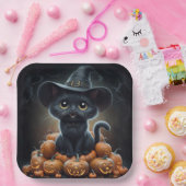Assiettes en carton  Série 1  Black Cat 10 ペーパープレート (パーティー)