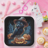 Assiettes en carton  Série 1  Corbeau ペーパープレート (パーティー)