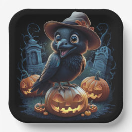 Assiettes en carton  Série 1  Corbeau ペーパープレート