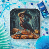 Assiettes en carton  Série 1  Corbeau 02 ペーパープレート (パーティー)