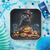 Assiettes en carton  Série 1  Corbeau 03 ペーパープレート (パーティー)