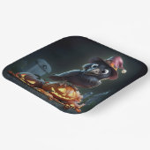 Assiettes en carton  Série 1  Corbeau 03 ペーパープレート (傾斜あり)