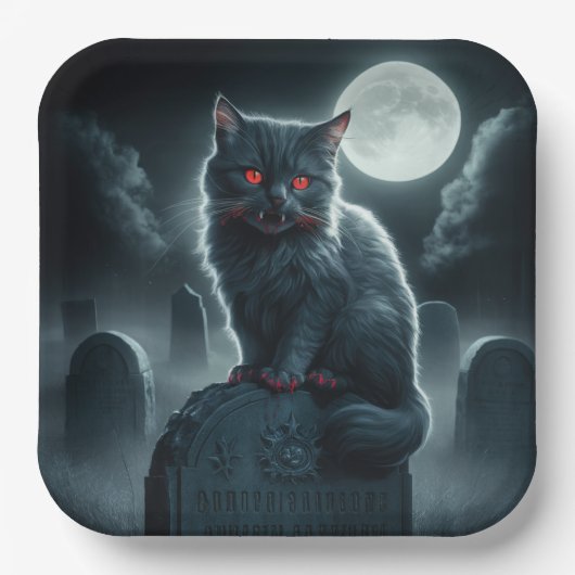 Assiettes en carton Série 1 Dark 05 ペーパープレート (正面)