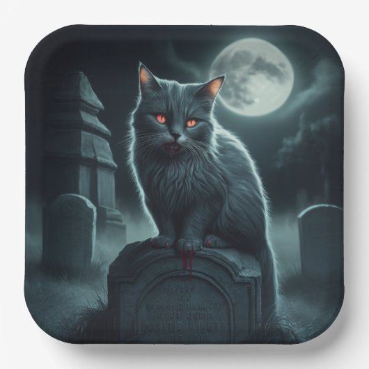 Assiettes en carton Série 1 Dark 07 ペーパープレート (正面)