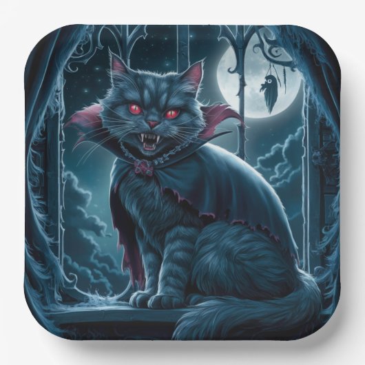 Assiettes en carton Série 1 Dark 09 ペーパープレート (正面)