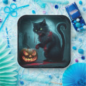 Assiettes en carton Série 1 Dark 12 ペーパープレート (パーティー)