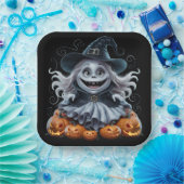 Assiettes en carton  Série 1 Ghost 03 ペーパープレート (パーティー)