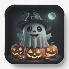 Assiettes en carton  Série 1 Ghost 04 ペーパープレート