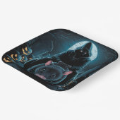 Assiettes en carton  Série 1  rats 02 ペーパープレート (傾斜あり)