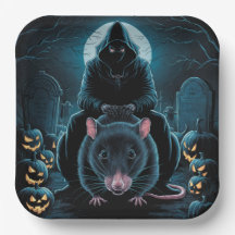 Assiettes en carton  Série 1  rats 02