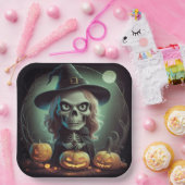 Assiettes en carton  Série 1 Skeleton 02 ペーパープレート (パーティー)