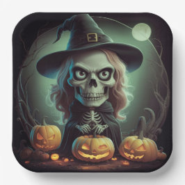 Assiettes en carton  Série 1 Skeleton 02 ペーパープレート