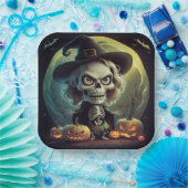 Assiettes en carton Série 1 Skeleton 03 ペーパープレート (パーティー)