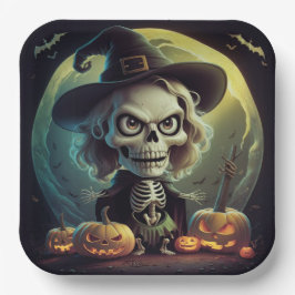 Assiettes en carton  Série 1 Skeleton 03 ペーパープレート