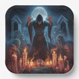 Assiettes en carton  Série 1  sorcier 03 ペーパープレート