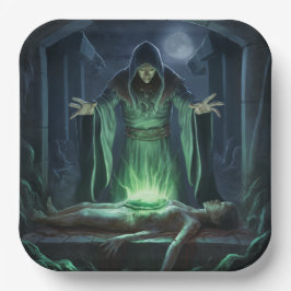 Assiettes en carton  Série 1  sorcier 07 ペーパープレート