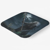 Assiettes en carton  Série 1  Sorcières 06 ペーパープレート (傾斜あり)