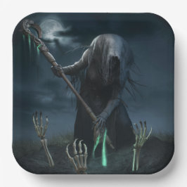 Assiettes en carton  Série 1  Sorcières 06 ペーパープレート