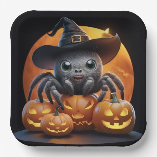 Assiettes en carton  Série 1 Spider ペーパープレート (正面)