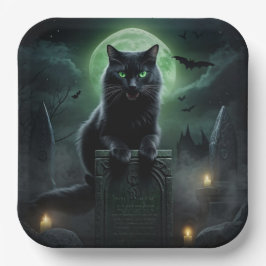 Assiettes en carton  Série 2  Black Cat  ペーパープレート