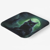 Assiettes en carton  Série 2  Black Cat 02 ペーパープレート (傾斜あり)