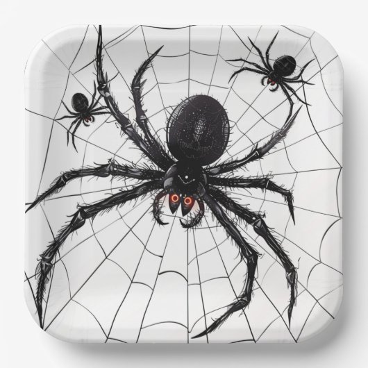 Assiettes en carton Spider Série 4-4 ペーパープレート (正面)