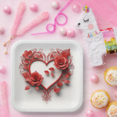 Assiettes en carton St-Valentin Série 1-3 ペーパープレート (パーティー)
