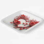 Assiettes en carton St-Valentin Série 1-3 ペーパープレート (傾斜あり)