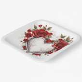 Assiettes en carton St-Valentin Série 1-4 ペーパープレート (傾斜あり)