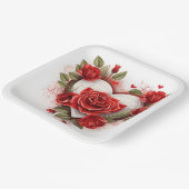 Assiettes en carton St-Valentin Série 1-5 ペーパープレート (傾斜あり)