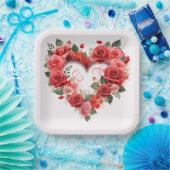 Assiettes en carton St-Valentin Série 1-7 ペーパープレート (パーティー)