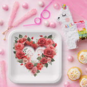 Assiettes en carton St-Valentin Série 1-7 ペーパープレート (パーティー)