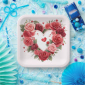 Assiettes en carton St-Valentin Série 1-8 ペーパープレート (パーティー)