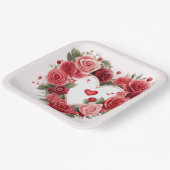 Assiettes en carton St-Valentin Série 1-8 ペーパープレート (傾斜あり)