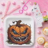 Assiettes en carton  The Magic Within the Pumpkin ペーパープレート (パーティー)