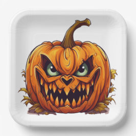 Assiettes en carton  The Pumpkin Princess ペーパープレート