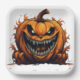 Assiettes en carton  The Pumpkin's Enchantment ペーパープレート