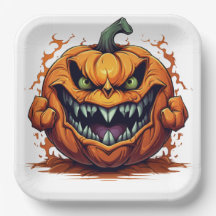 Assiettes en carton  The Pumpkin's Secret Journey