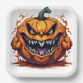 Assiettes en carton  The Pumpkin's Secret Journey ペーパープレート