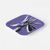 Assiettes en Carton Violettes au Design Graphique ペーパープレート (傾斜あり)
