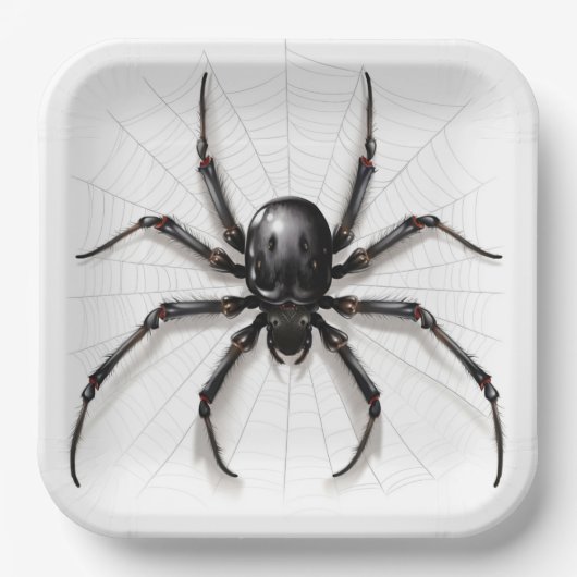 Assiettes en carton  Web of Shadows ペーパープレート (正面)