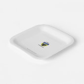 Assiettes Jetables - blason de L'Aigle - Normandie ペーパープレート (傾斜あり)